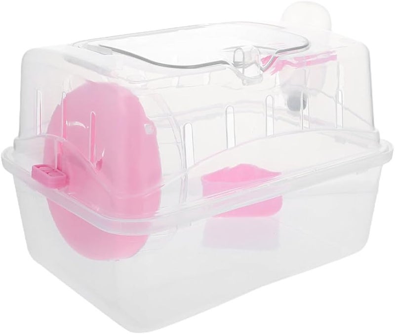 حاملة سفر بلاستيكية صغيرة للهامستر قفص محمول للاستخدام في الهواء الطلق آمن ومتين - Image 1